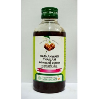 Vaidyaratnam Ayurvedic, Sathahwadi Anuvasana Thailam, 200 ml